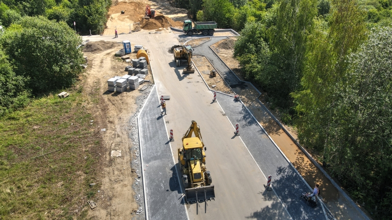 budowa fragmentu ul. Piotrkowskiej i Wiezyckiej 25 07 22 14